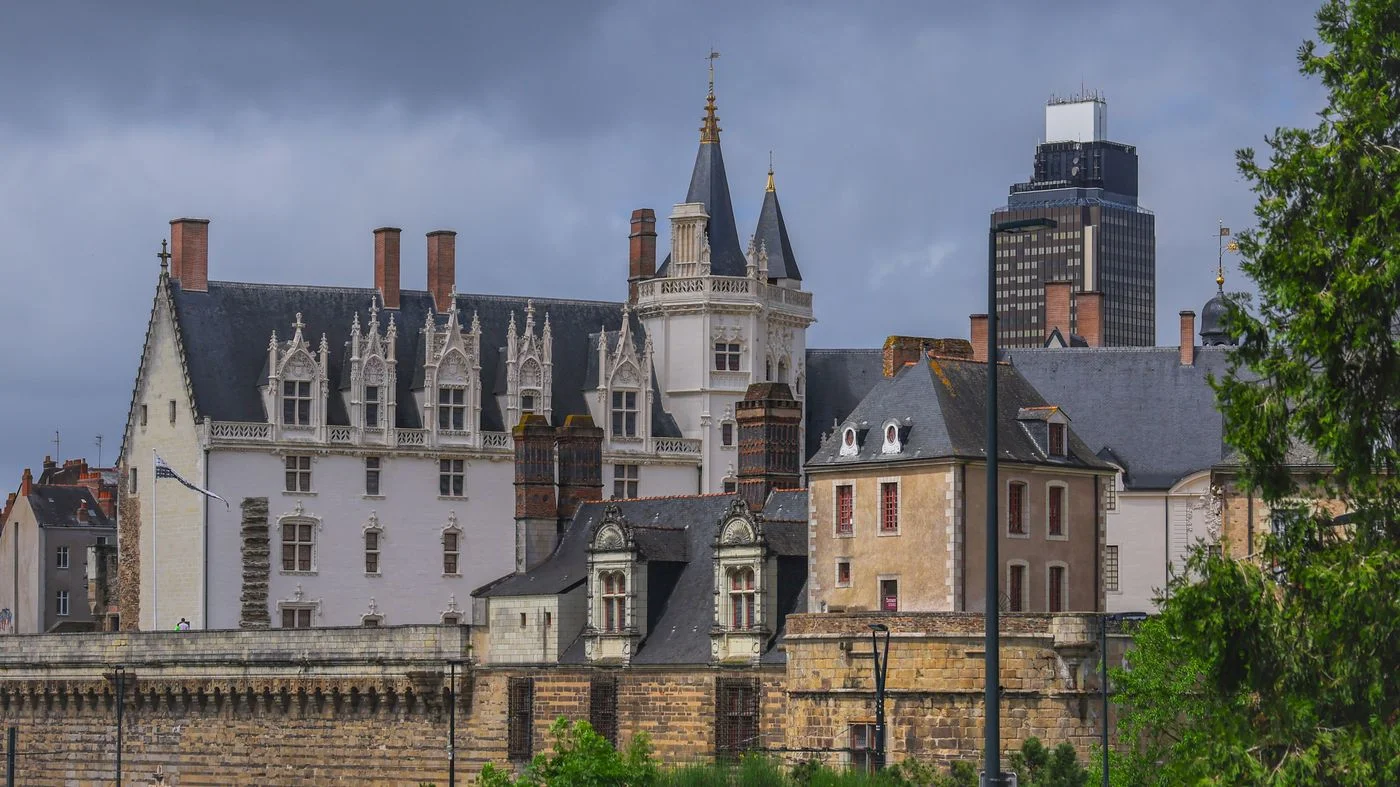 The exterior of the Chateau des Ducs de Bretagne in Nantes.