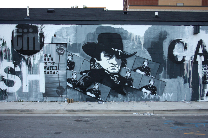 Johnny Cash Mural Nashville