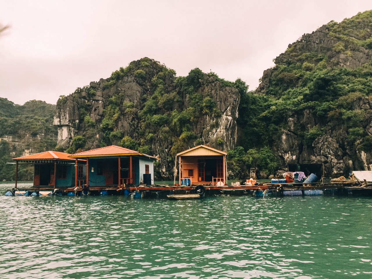 Vung Vieng fishing village in Halong Bay, Vietnam