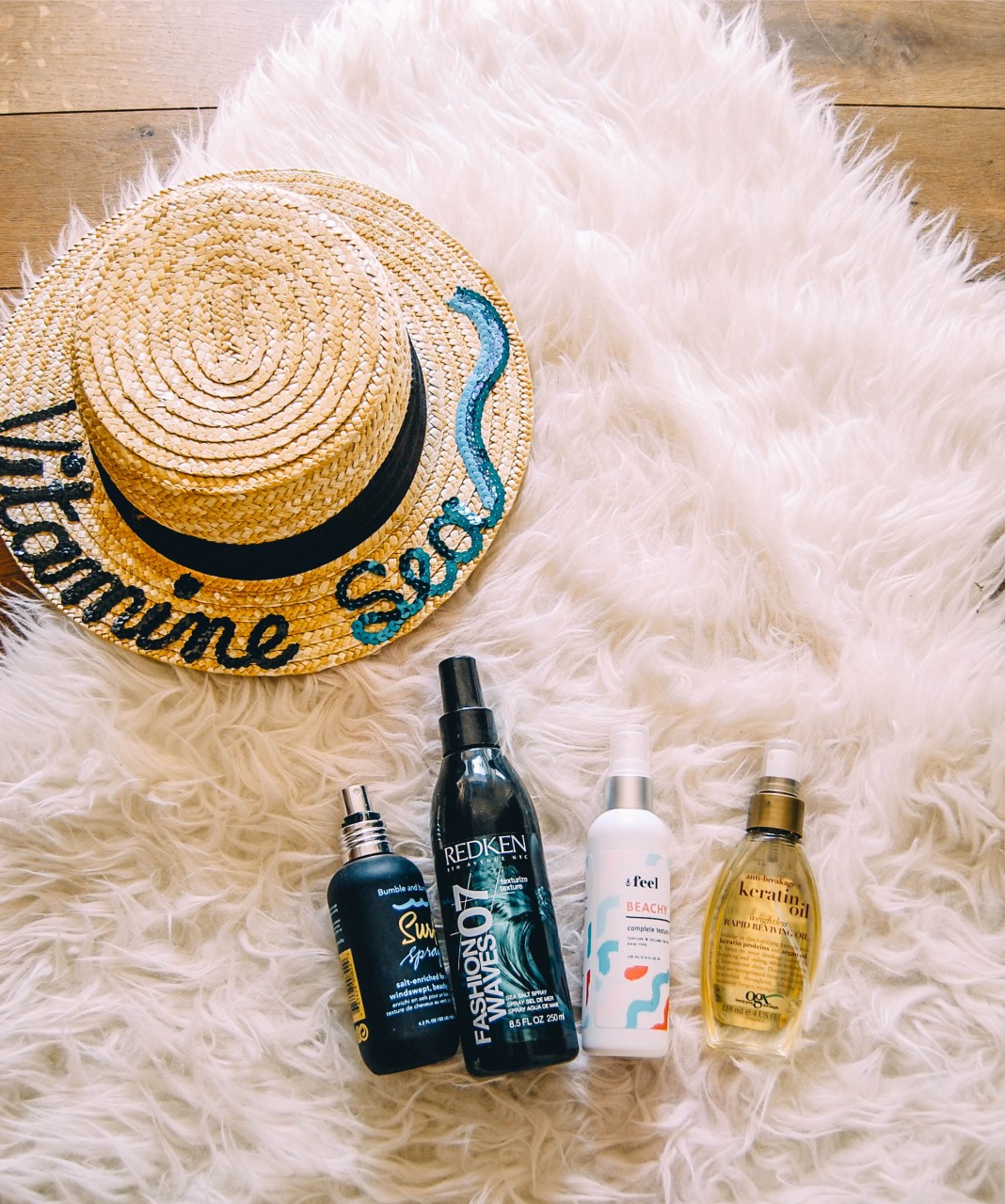 Products Used for Easy Travel Hair